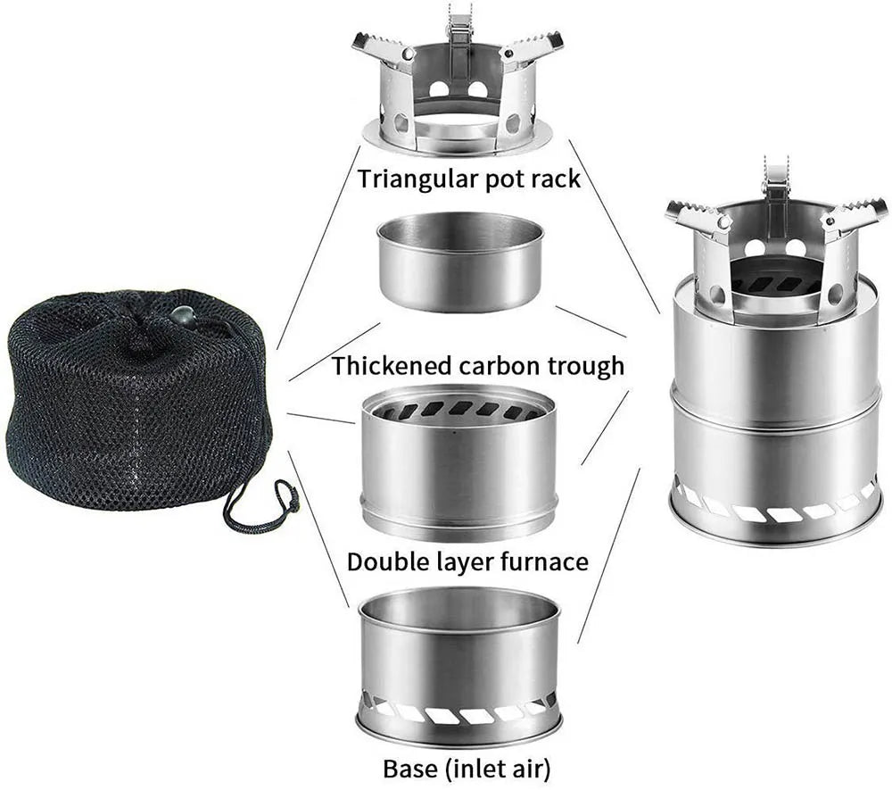 Camp Stove — Portable Wood Burning Stove