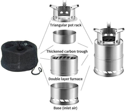 Camp Stove — Portable Wood Burning Stove